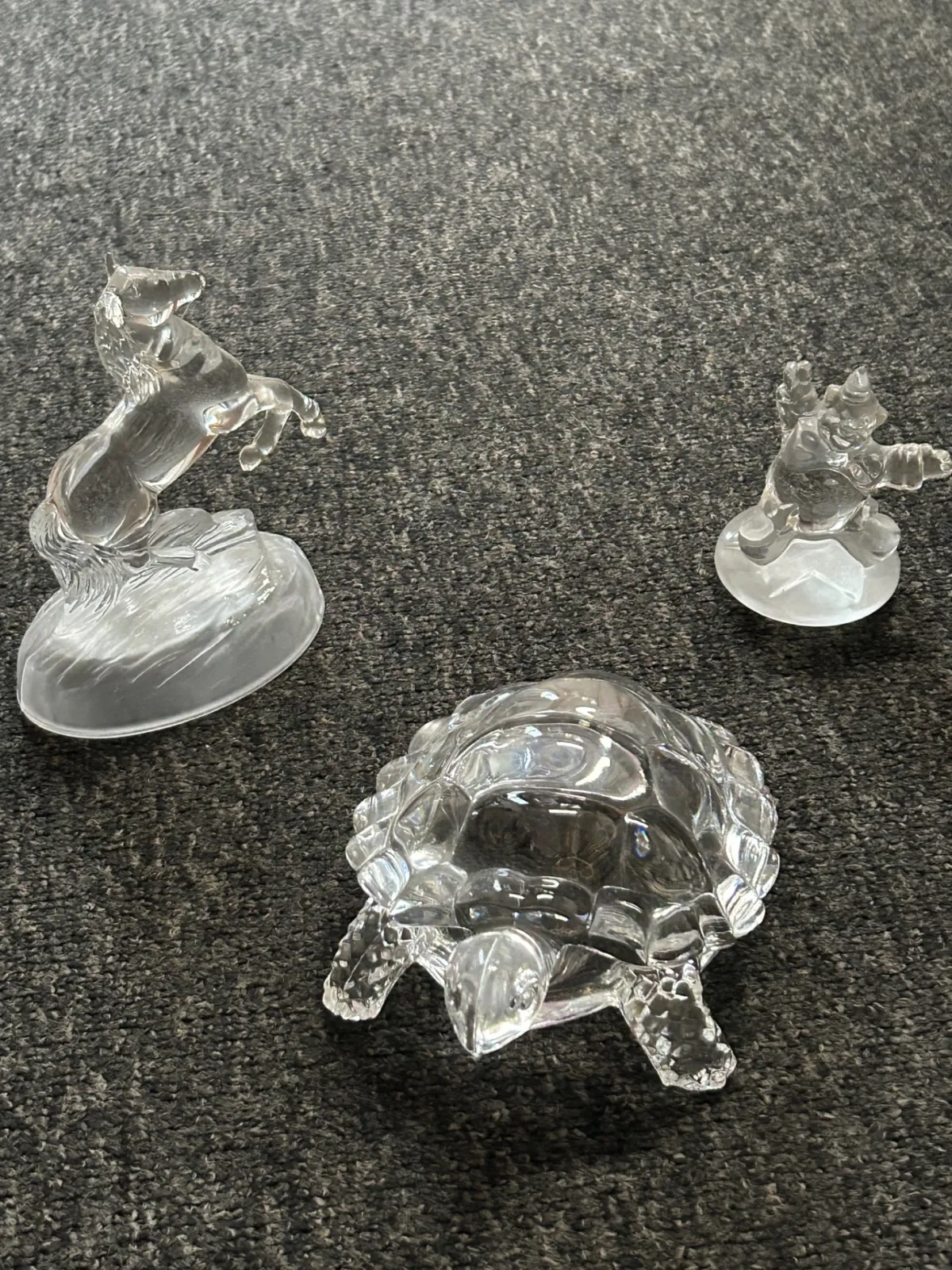 Woonaccessoires | Overige Set van 3 kristallen beeltjes