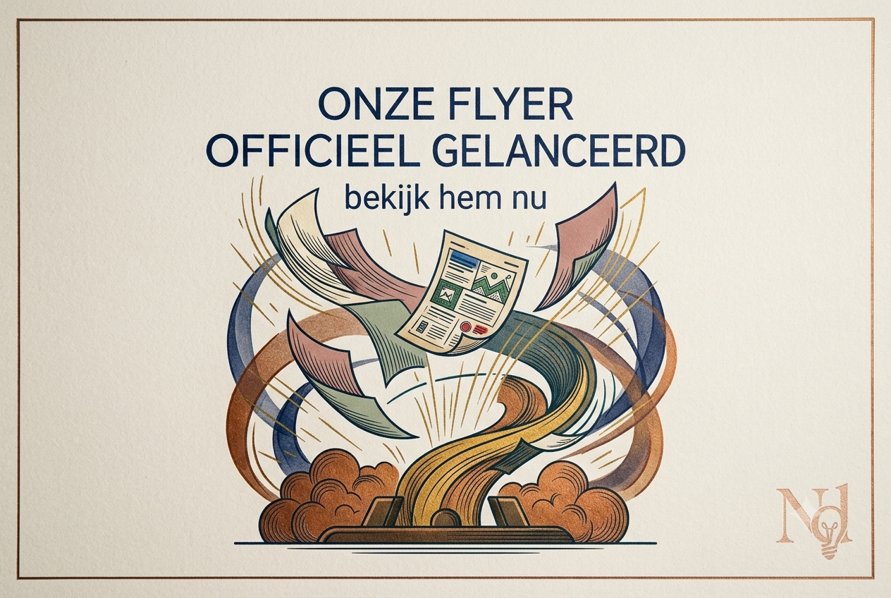 Onze flyer is officieel gelanceerd
